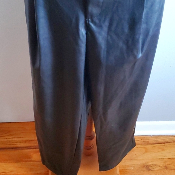 Faux Leather Black Pants - Picture 3 of 3